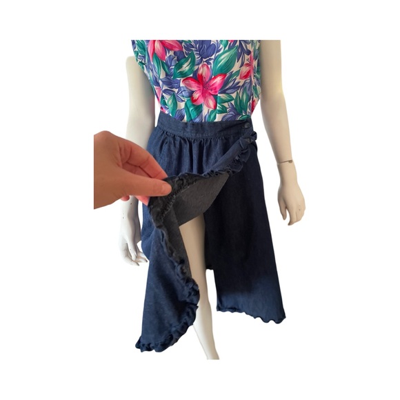 Vintage Denim Wrap skirt with button closure waist 27” - Picture 2 of 2